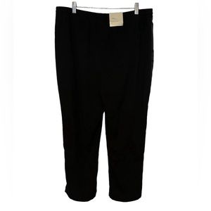 A New Day Black High Rise Relaxed Hip & Thigh Jogger Pants With Pockets XL - NWT